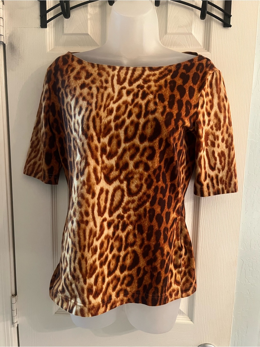 Escada cotton animal print VTG size 36